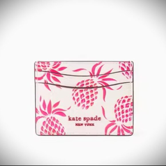 kate spade Handbags - KATE SPADE Morgan Pineapple Embossed Card Holder